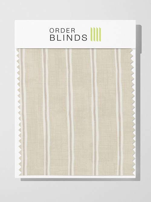 Rowing Stripe Pebble Roman Blind