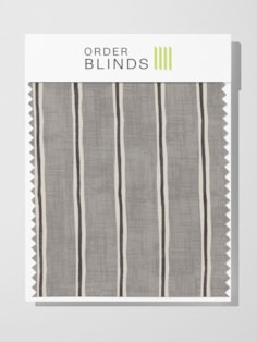 Rowing Stripe Pewter Roman Blind