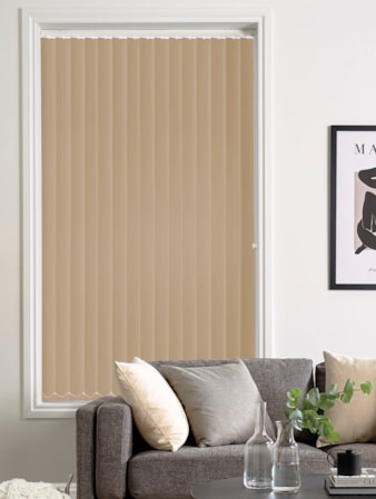 Spiced Brown 89mm Blackout Vertical Blind