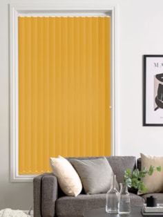 Sunflower Yellow 89mm Blackout Vertical Blind