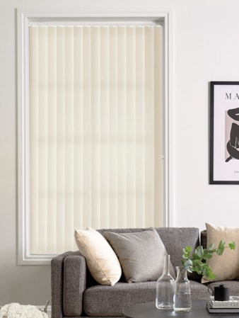 Tiree Alabaster 89mm Daylight Vertical Blind