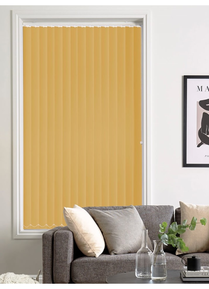 Tiree Old Gold 89mm Blackout Vertical Blind