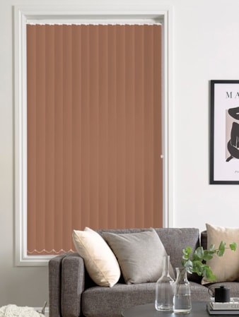 Terracotta Blackout 89mm Vertical Blind Replacement Slats