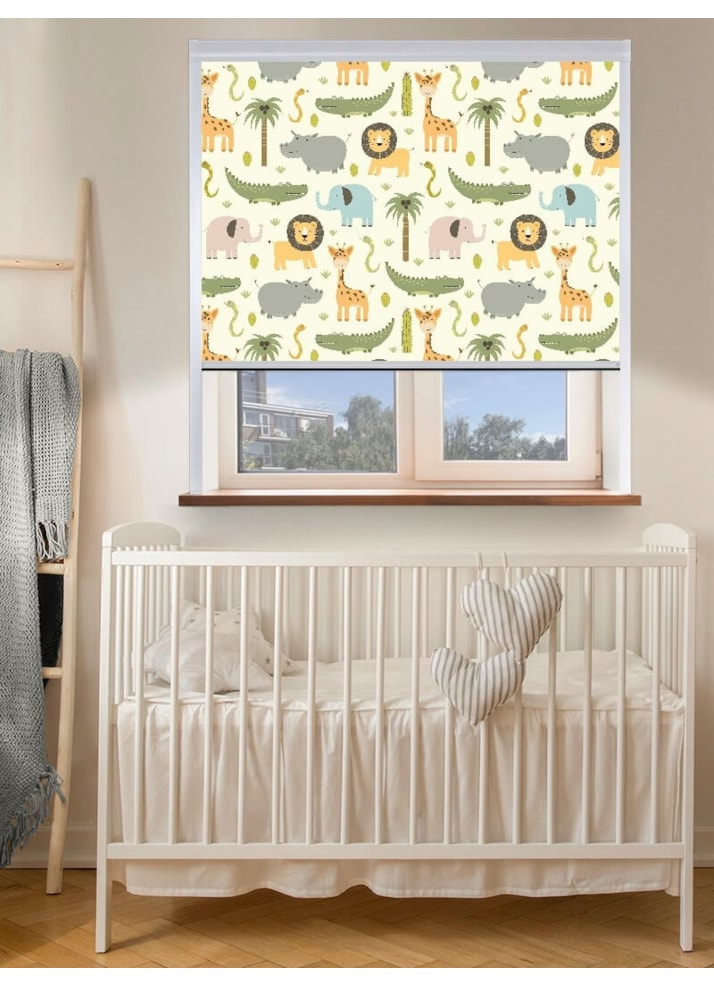 At The Zoo Total Blackout Roller Blind