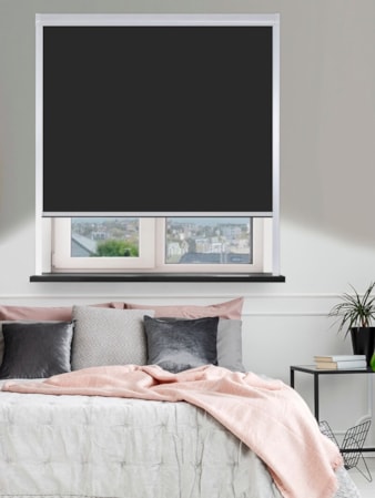 Classic Black Total Blackout Roller Blind