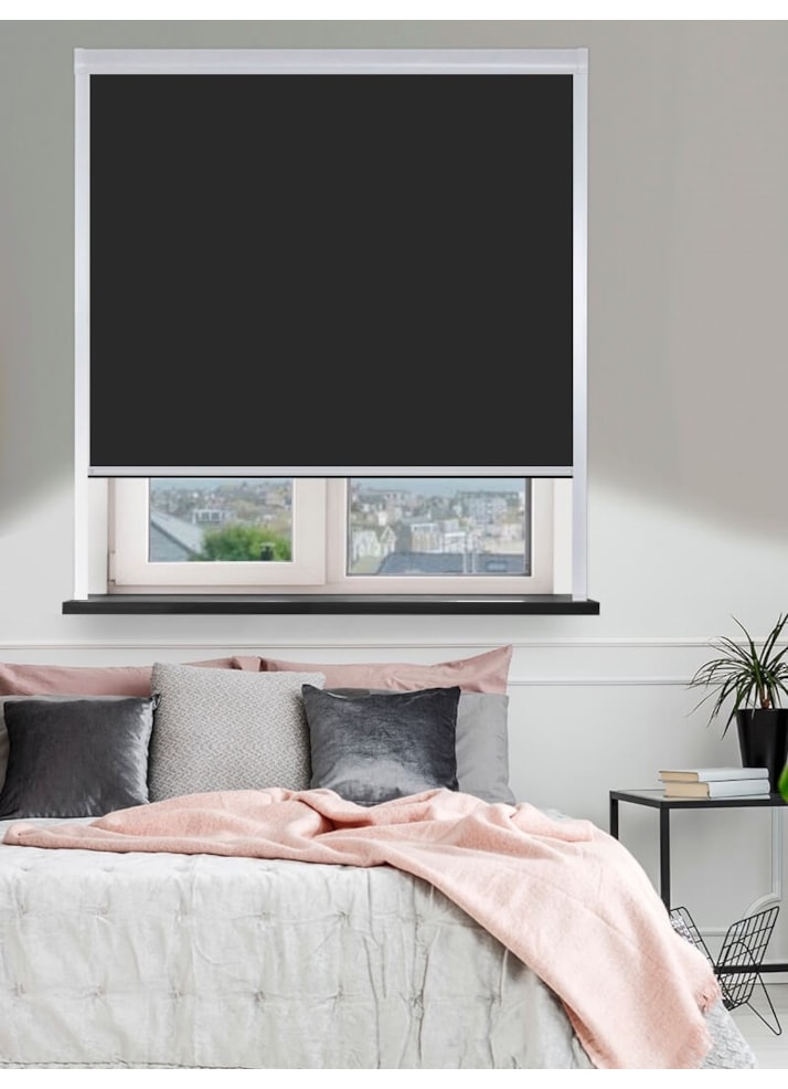 Classic Black Total Blackout Roller Blind