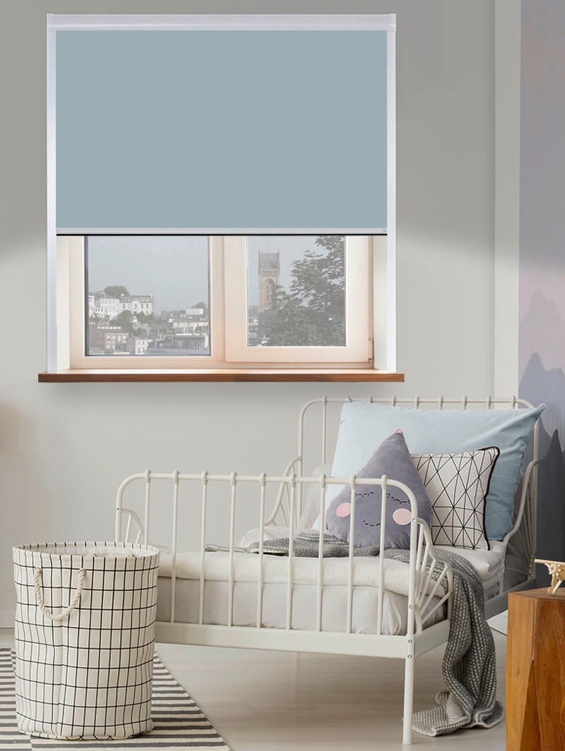 Thermal Plus Denim Total Blackout Roller Blind