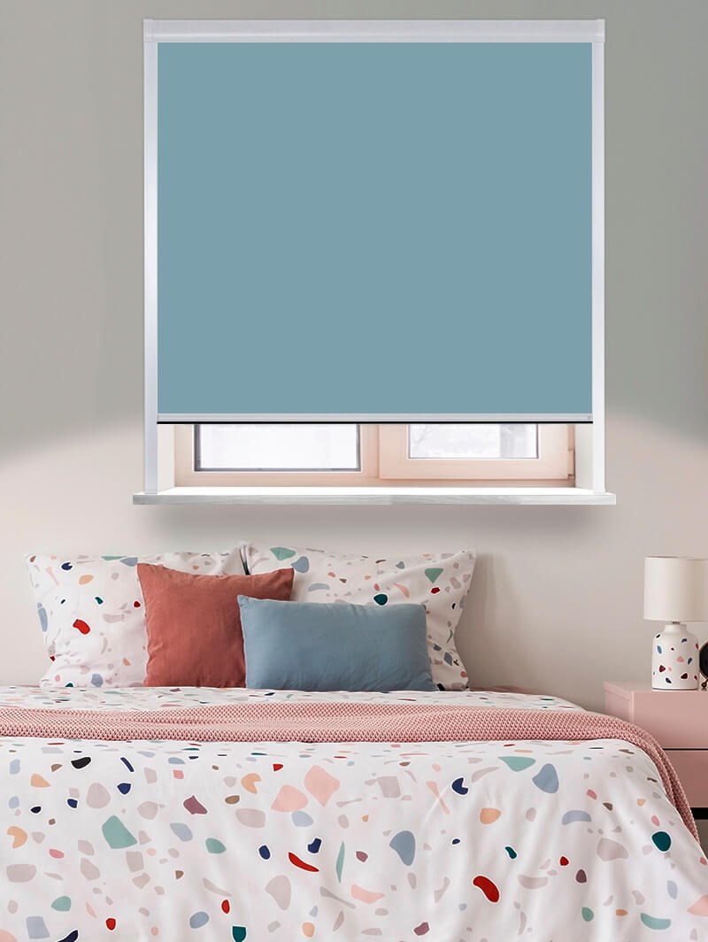 Classic Coastal Shores Total Blackout Roller Blind