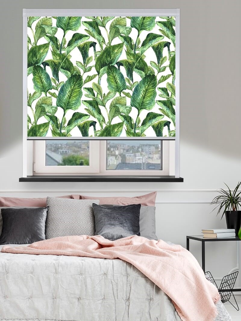 Jungle Leaves Day Total Blackout Roller Blind