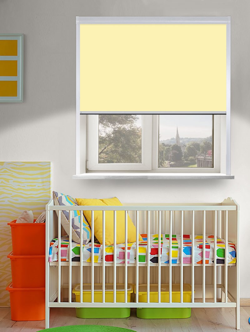 Thermal Plus Lemon Meringue Total Blackout Roller Blind