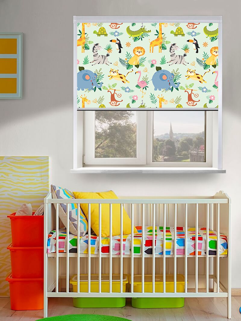 Safari Party Total Blackout Roller Blind