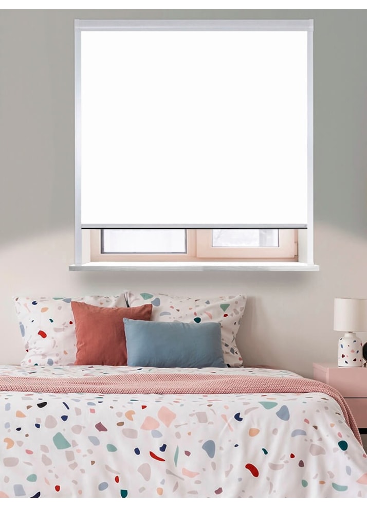 Classic White Total Blackout Roller Blind