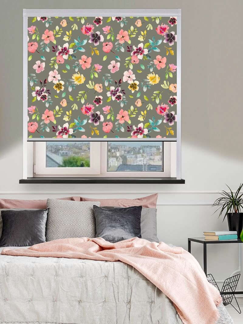 Wildflower Dusk Total Blackout Roller Blind