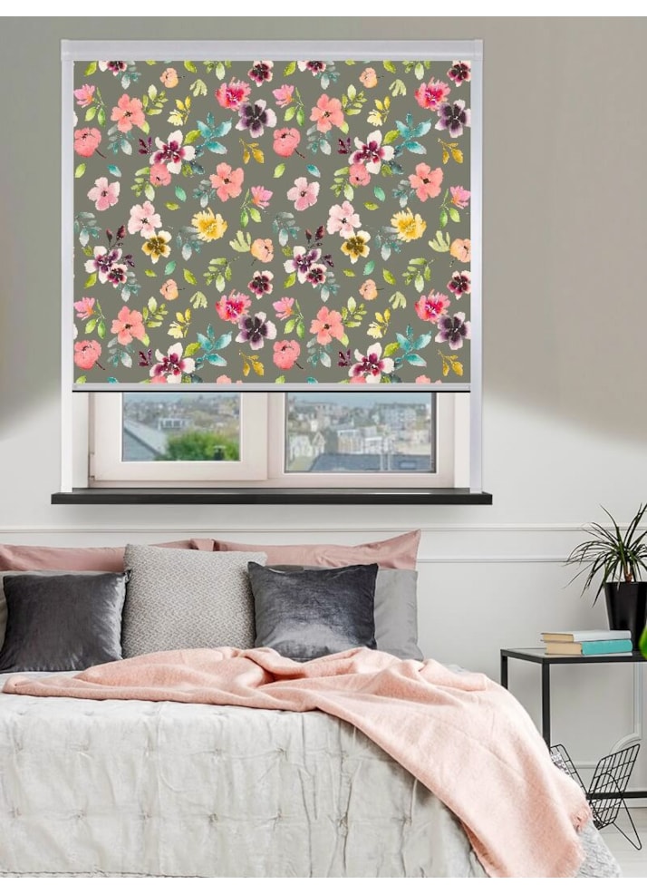 Wildflower Dusk Total Blackout Roller Blind