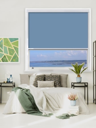 Coastal Shores Chain Operated Total Blackout Roller Blind | For Extra Large Windows