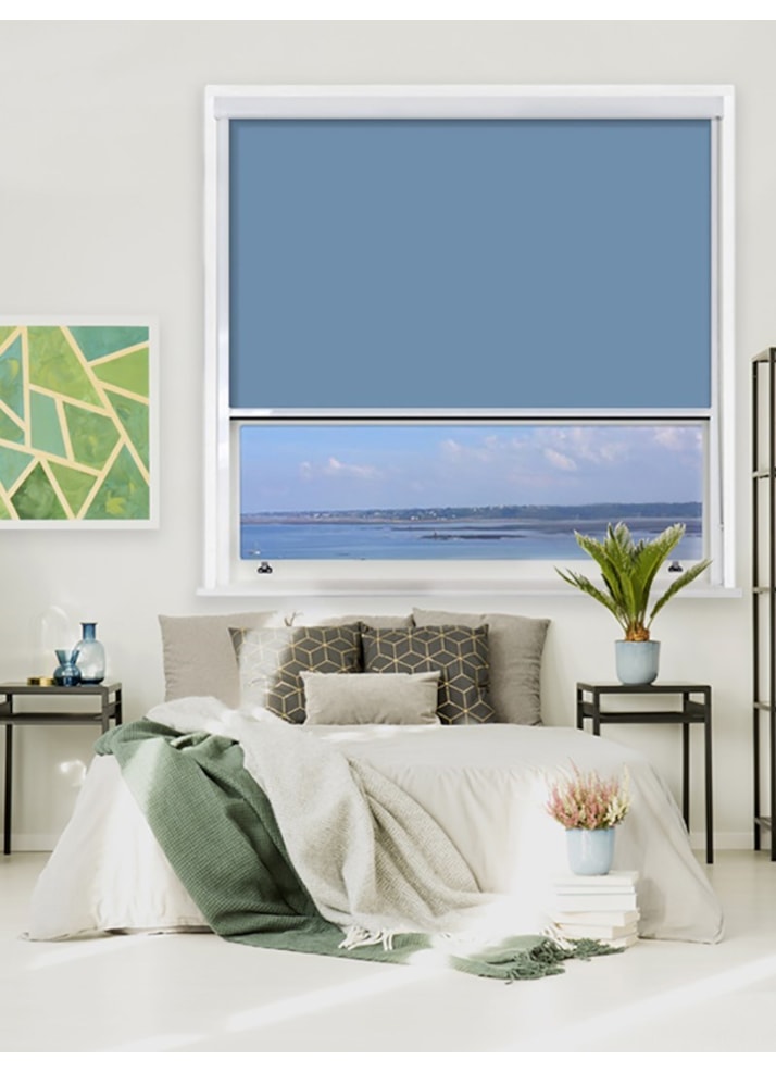 Coastal Shores Chain Operated Total Blackout Roller Blind | For Extra Large Windows