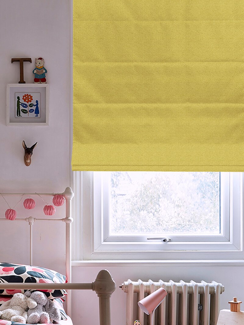 Tribeca Chartreuse Blackout Roman Blind