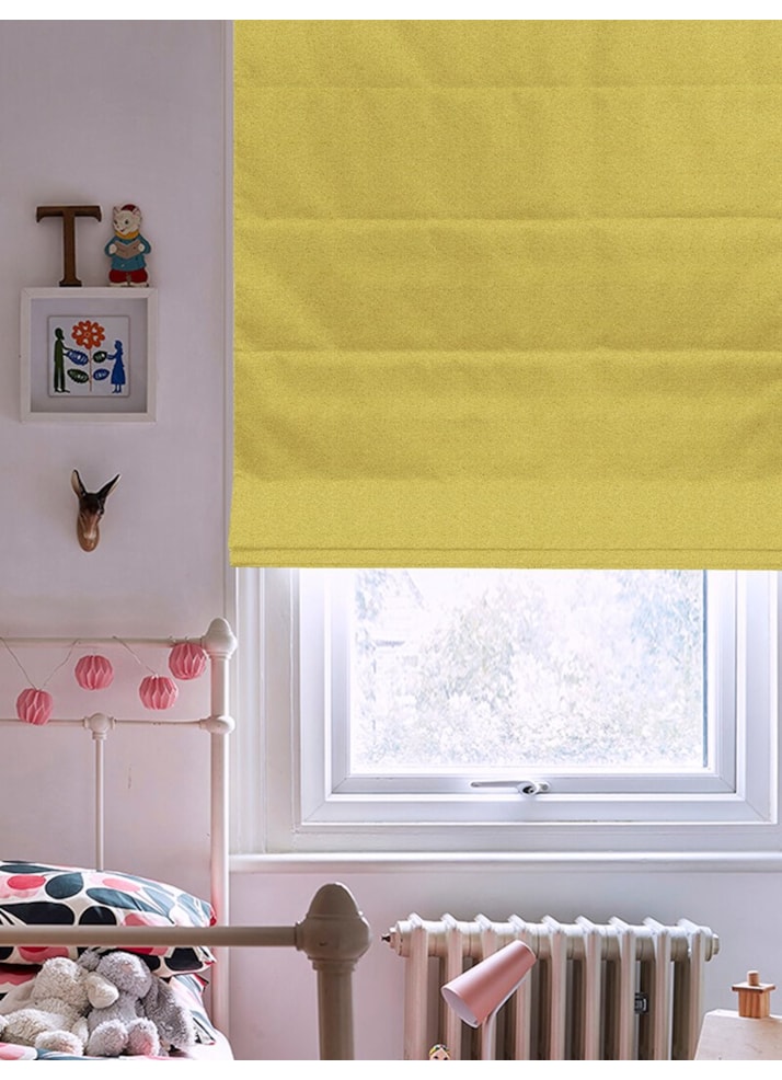 Tribeca Chartreuse Blackout Roman Blind