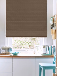 Tribeca Chocolat Blackout Roman Blind