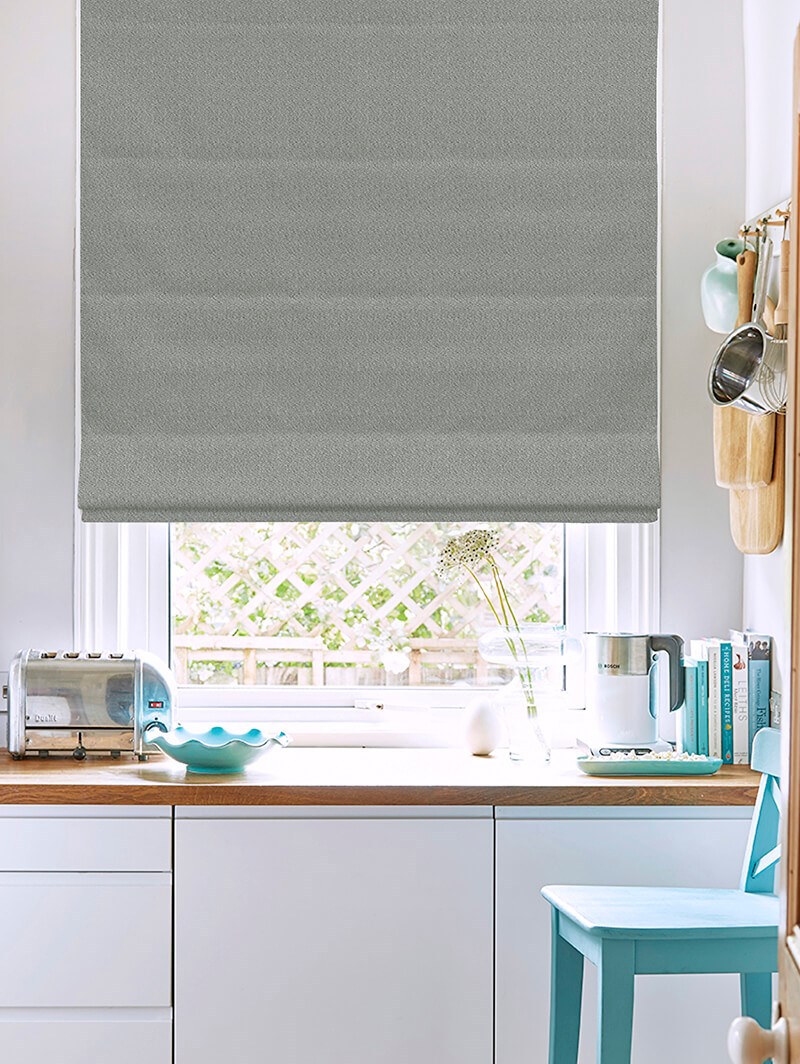 Tribeca Iron Blackout Roman Blind