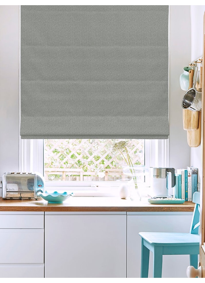 Tribeca Iron Blackout Roman Blind