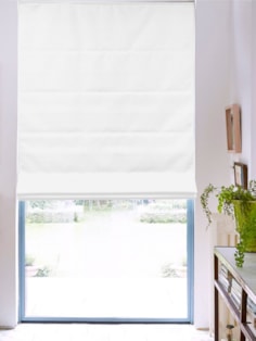 Tribeca Snowstorm Blackout Roman Blind