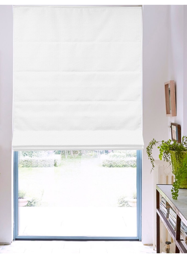 Tribeca Snowstorm Blackout Roman Blind