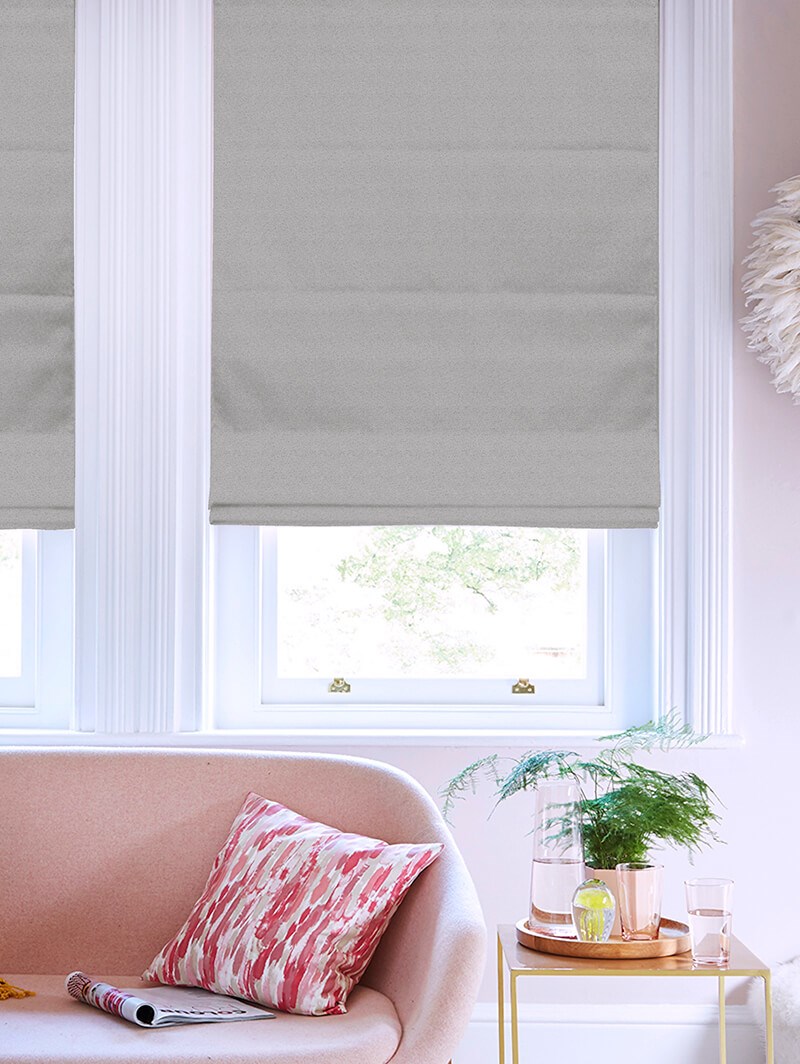 Tribeca Steel Blackout Roman Blind