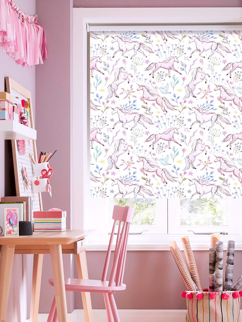 Unicorn Meadow Childrens Roller Blind