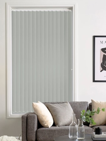 Sharkskin Grey Blackout 89mm Vertical Blind Replacement Slats