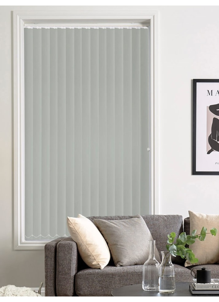 Sharkskin Grey 89mm Blackout Vertical Blind