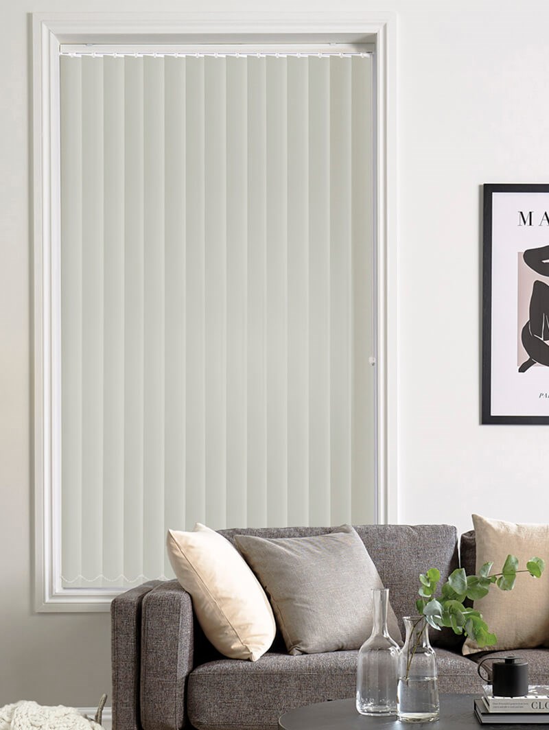 Steely Grey 89mm Blackout Vertical Blind