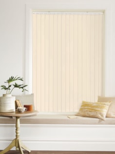 Vanilla Cream 89mm Blackout Vertical Blind