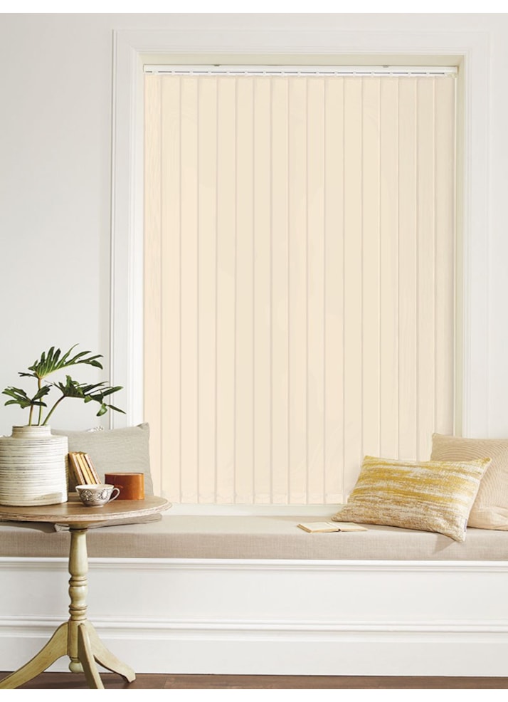 Vanilla Cream 89mm Blackout Vertical Blind