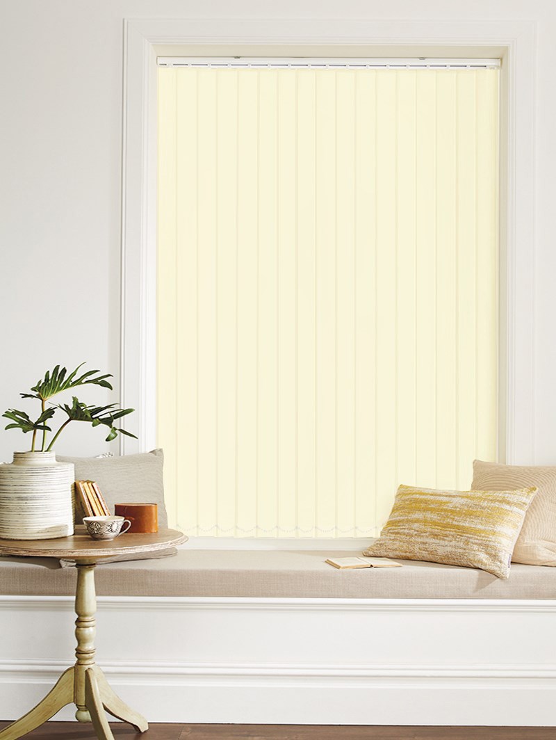 Cream 89mm Blackout Vertical Blind