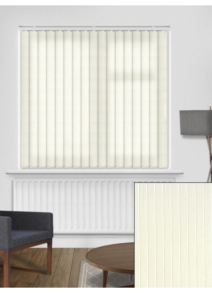 Candy Stripe Cream 89mm Daylight Vertical Blind