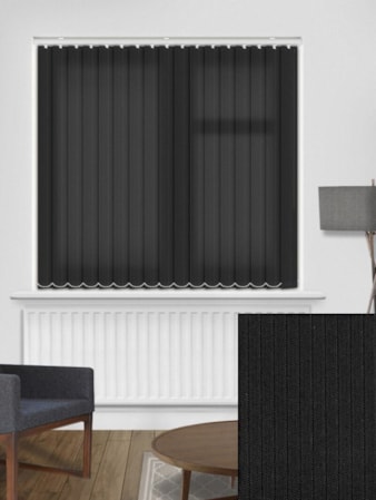 Candy Stripe Onyx 89mm Daylight Vertical Blind