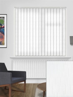 Crystalline White 89mm Daylight Vertical Blind