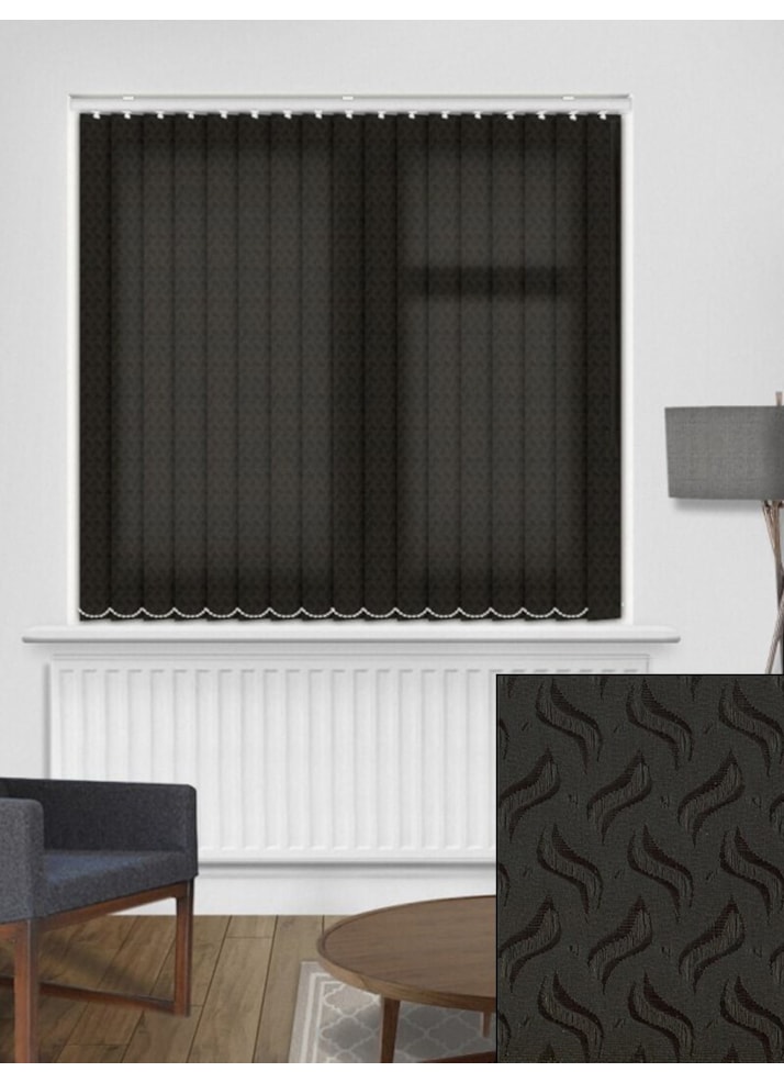 Equi Black 89mm Daylight Vertical Blind