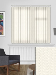 Foliage Cream 89mm Daylight Vertical Blind