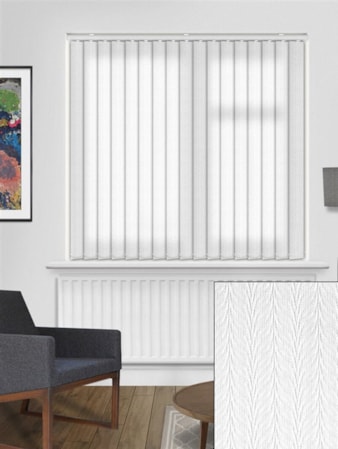 Foliage White 89mm Daylight Vertical Blind