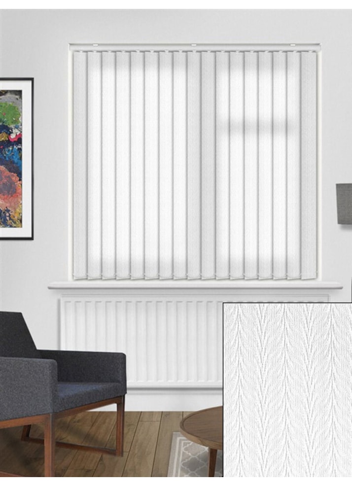 Foliage White 89mm Daylight Vertical Blind