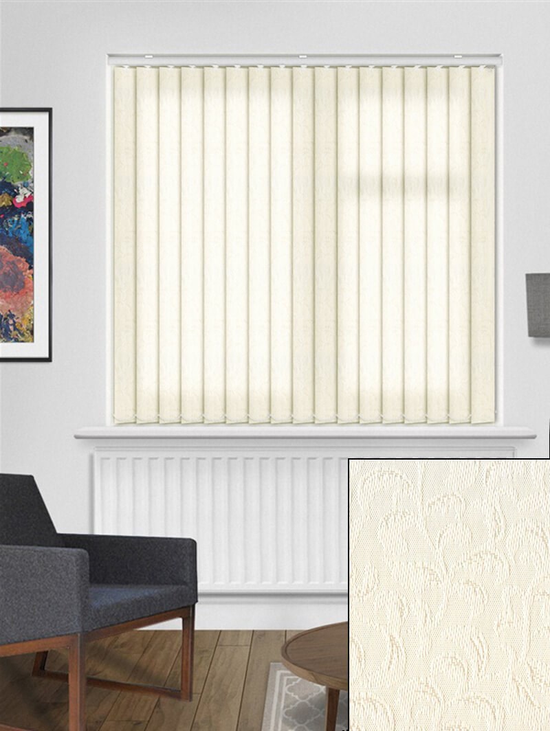 Hedera Cream 89mm Daylight Vertical Blind