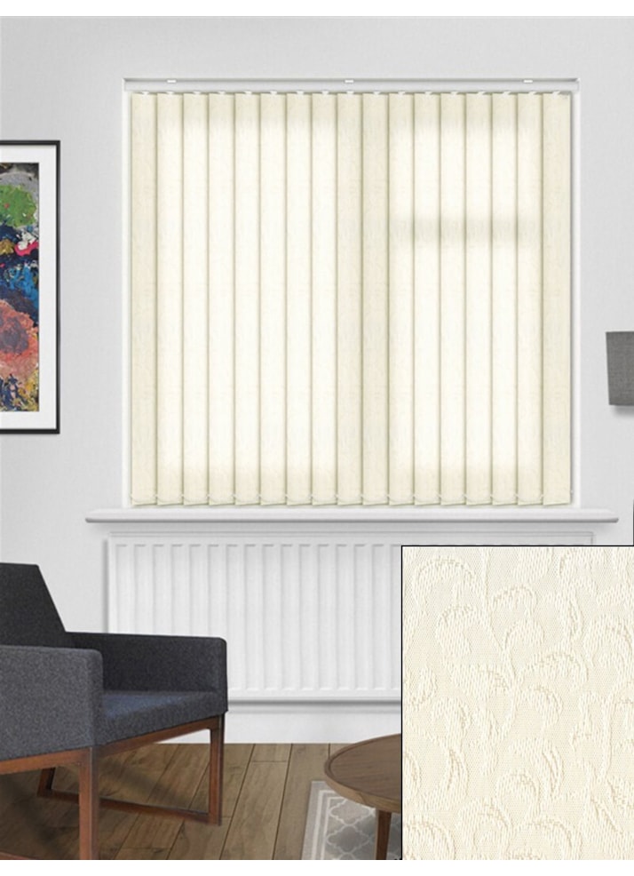 Hedera Cream 89mm Daylight Vertical Blind