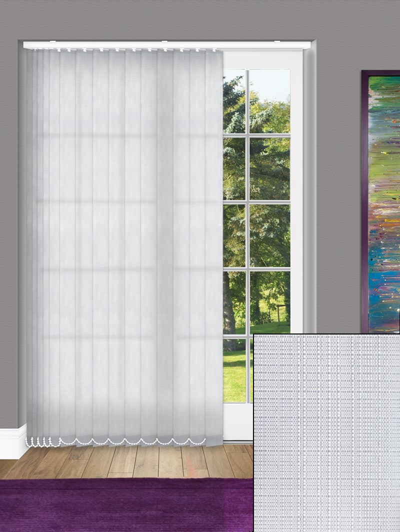 Lunar Grey 89mm Daylight Vertical Blind