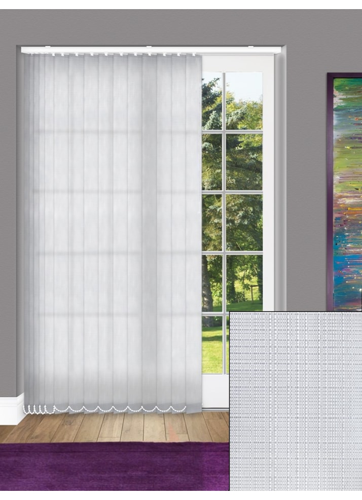 Lunar Grey 89mm Daylight Vertical Blind