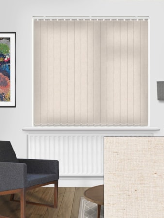 Midsummer Linen 89mm Daylight Vertical Blind