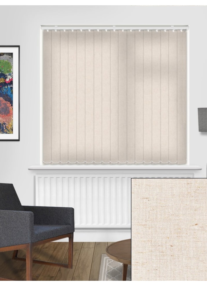 Midsummer Linen 89mm Daylight Vertical Blind