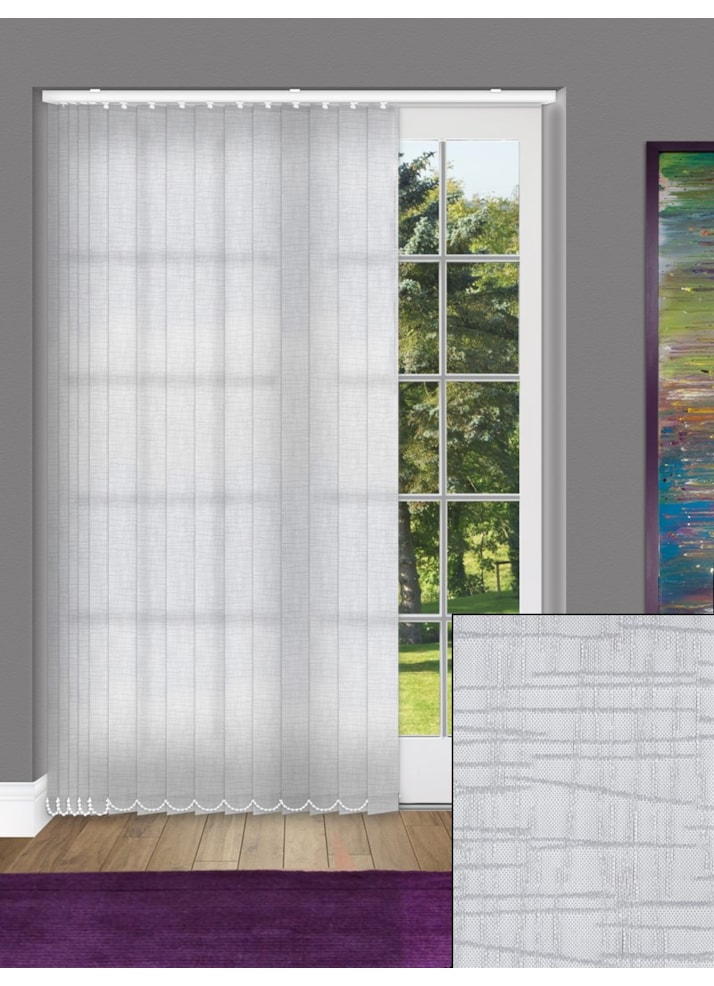 Quarry Mid Grey 89mm Daylight Vertical Blind