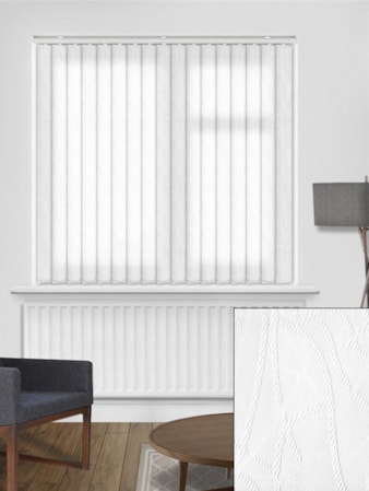 Rope White 89mm Daylight  Vertical Blind